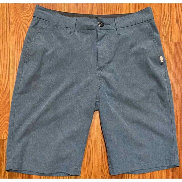 Quiksilver Amphibian Men 28 Blue Hybrid Swim Trunks Beach Board Shorts - Picture 1 of 9